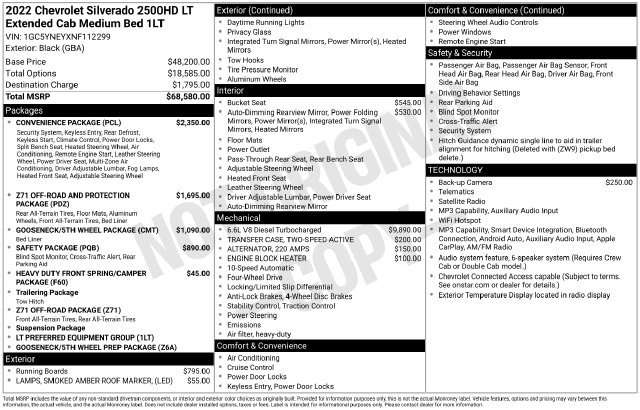 Used 2022 Chevrolet Silverado 2500 LT w/ Convenience Package AWD/4WD image 38