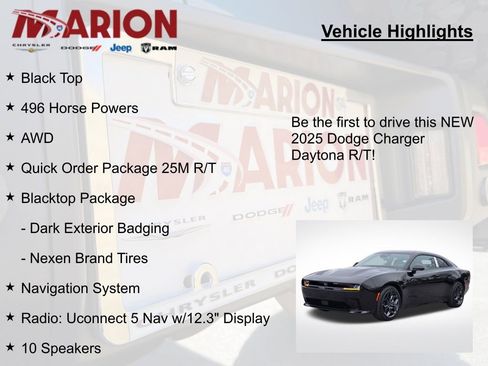 New 2025 Dodge Charger R/T w/ Quick Order Package 25M R/T image 5
