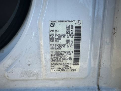 Used 2019 Nissan NV 2500 SV image 15