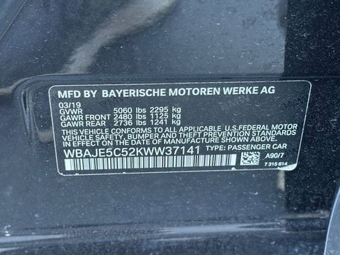 Used 2019 BMW 540i w/ Convenience Package RWD image 42