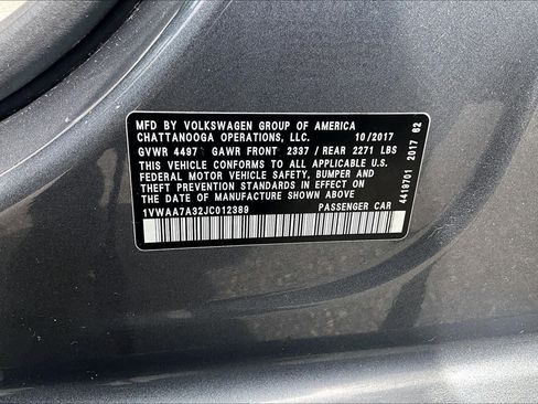 Used 2018 Volkswagen Passat 2.0T S w/ Driver Assistance Package FWD image 34