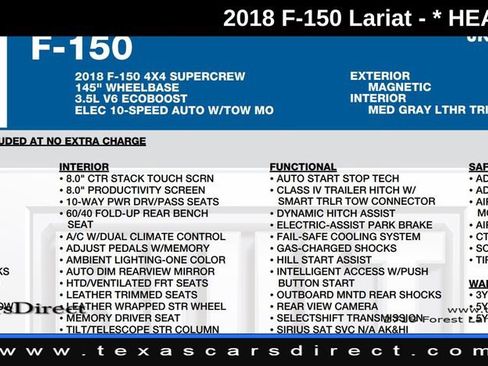 Used 2018 Ford F150 Lariat AWD/4WD image 8