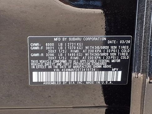 New 2026 Subaru Ascent Limited AWD/4WD image 10