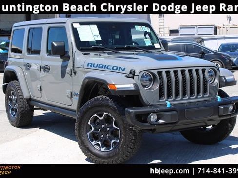 Used 2022 Jeep Wrangler Unlimited Rubicon 4xe w/ Steel Bumper Group AWD/4WD image 1