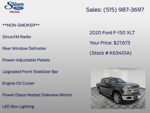 Used 2020 Ford F150 XLT w/ Equipment Group 302A Luxury AWD/4WD image 34