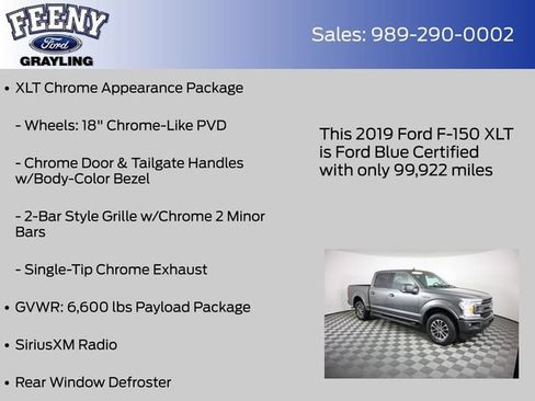 Certified 2019 Ford F150 XLT w/ Equipment Group 302A Luxury AWD/4WD image 28