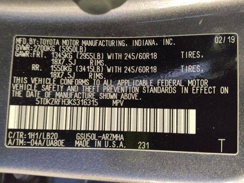 Used 2019 Toyota Highlander XLE FWD image 33
