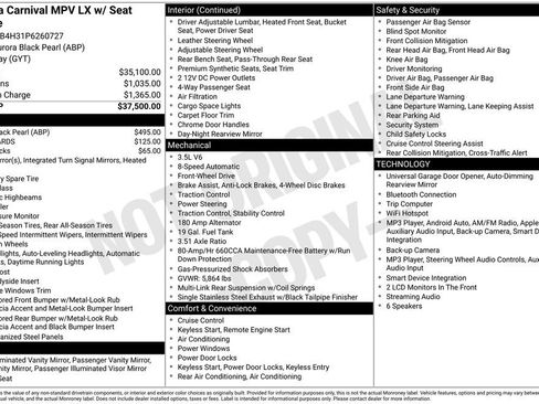 Used 2023 Kia Carnival LX FWD image 2