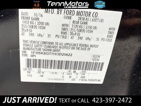 Used 2017 Ford Explorer Sport w/ Equipment Group 401A AWD/4WD image 26