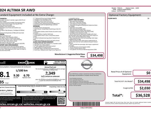 Used 2024 Nissan Altima 2.5 SR image 2