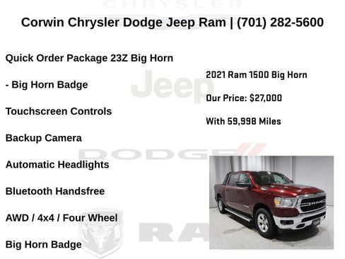 Used 2021 RAM 1500 Big Horn image 6