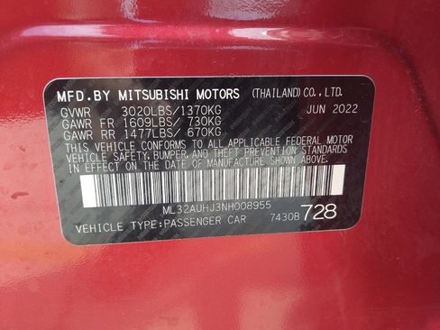 Used 2022 Mitsubishi Mirage ES FWD image 33
