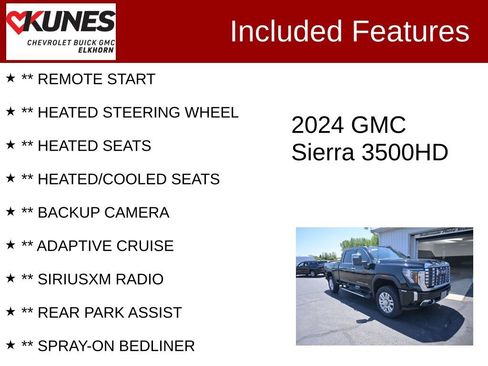 Used 2024 GMC Sierra 3500 Denali w/ Technology Package AWD/4WD image 2