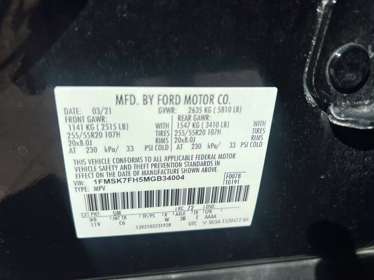 Used 2021 Ford Explorer Limited w/ Equipment Group 301A RWD image 4