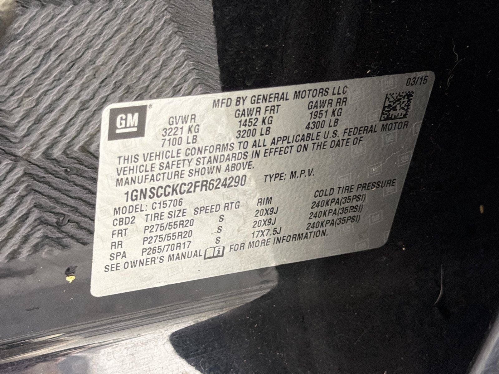 Used 2015 Chevrolet Tahoe LTZ RWD image 37