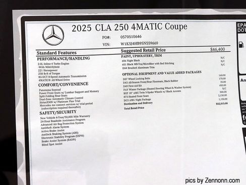 New 2025 Mercedes-Benz CLA 250 4MATIC image 25