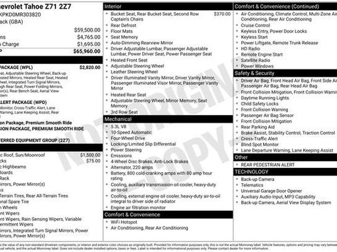 Used 2021 Chevrolet Tahoe Z71 w/ Luxury Package AWD/4WD image 6