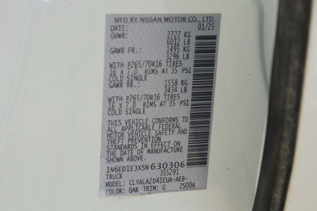 Used 2025 Nissan Frontier S w/ S Utility Package RWD image 37