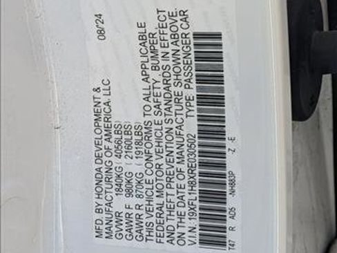 Certified 2024 Honda Civic Sport Touring image 15