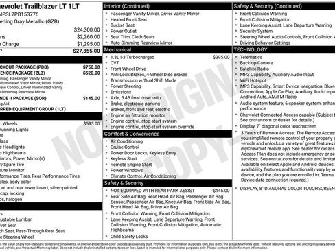 Certified 2023 Chevrolet TrailBlazer LT w/ LPO, Blackout Package FWD image 3