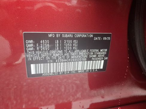 Certified 2025 Subaru Legacy Premium image 26
