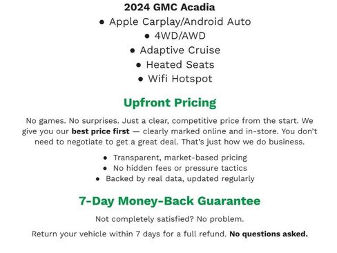 Certified 2024 GMC Acadia Elevation w/ Black Edition image 2