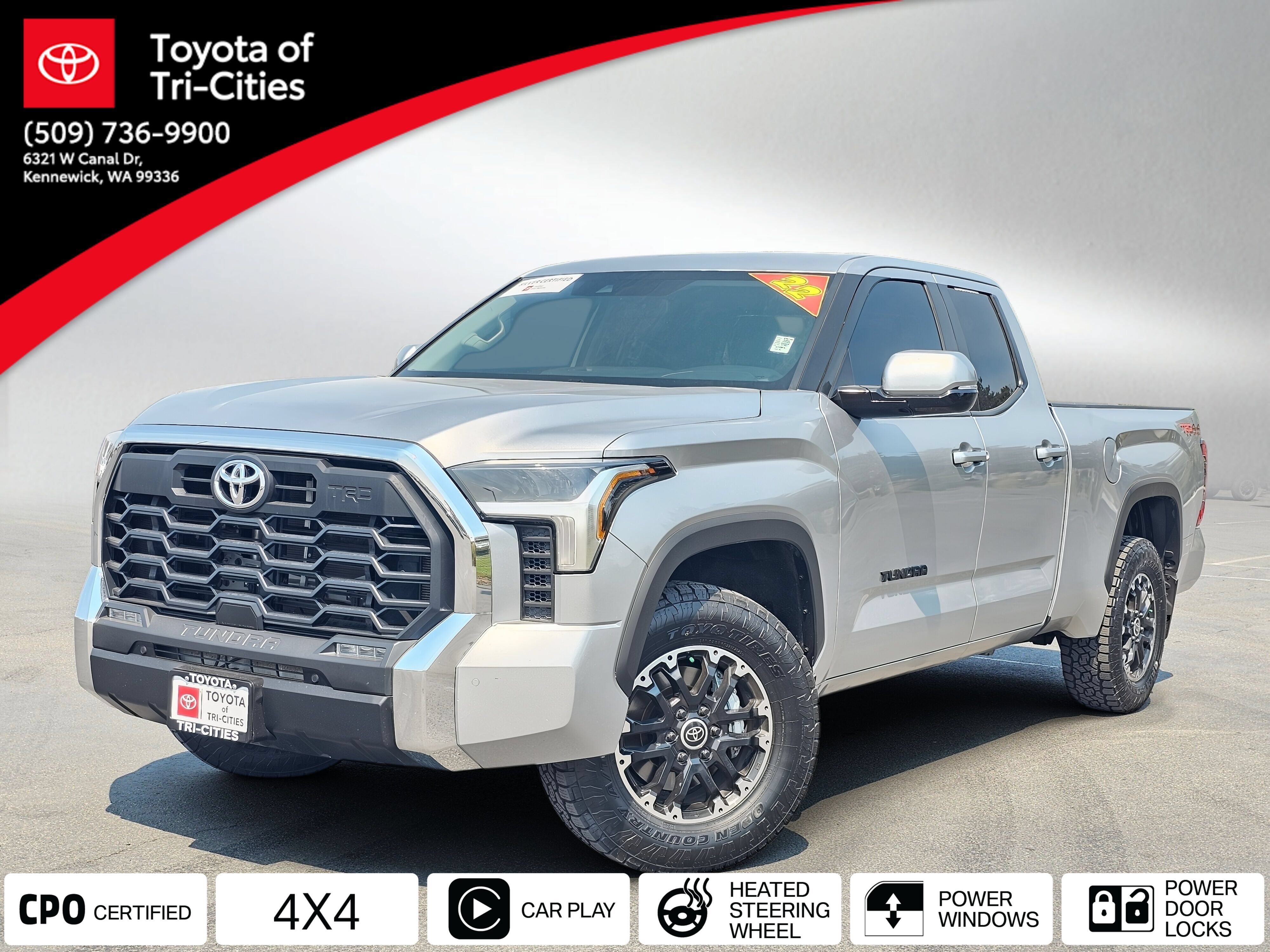 Certified 2022 Toyota Tundra SR5 w/ TRD Off-Road Package AWD/4WD image 1