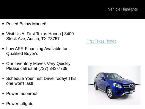 Used 2017 Mercedes-Benz GLE 350 4MATIC image 9