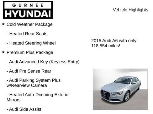 Used 2015 Audi A6 2.0T Premium Plus w/ Premium Plus Package AWD/4WD image 8