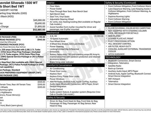 Used 2023 Chevrolet Silverado 1500 W/T w/ WT Value Package image 28