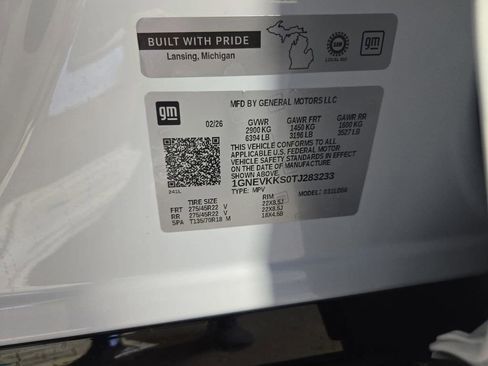 New 2026 Chevrolet Traverse High Country w/ LPO, Floor Liner Package image 34