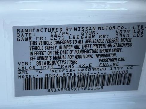 New 2026 Nissan Sentra S w/ S Cold Weather Package FWD image 28