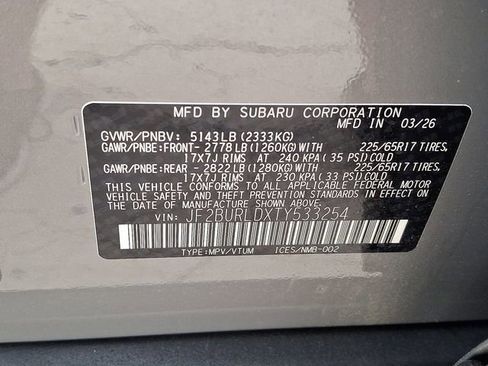 New 2026 Subaru Outback Wilderness AWD/4WD image 18