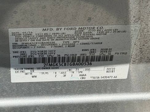 Used 2016 Ford Flex SEL w/ Equipment Group 202A FWD image 26