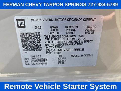 New 2026 Chevrolet Silverado 2500 Custom w/ Custom Value Package AWD/4WD image 23