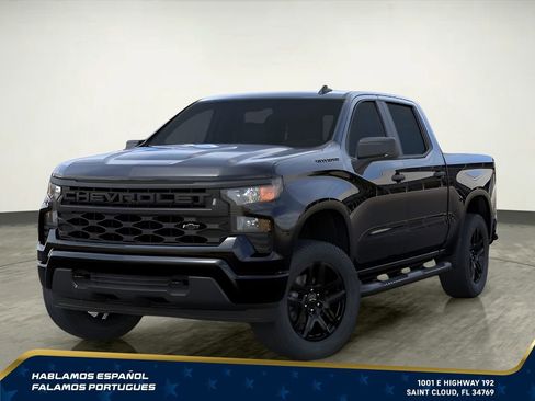 New 2026 Chevrolet Silverado 1500 Custom w/ Turbomax Blackout Package RWD image 2