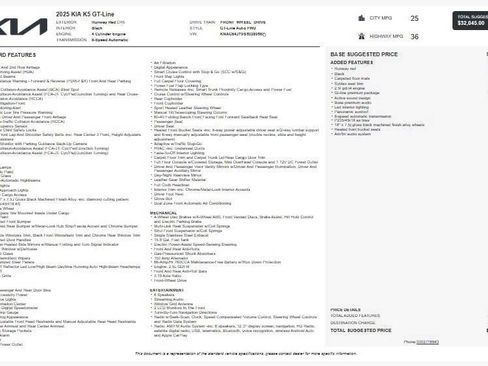 Used 2025 Kia K5 GT-Line w/ GT-Line Premium Package image 4