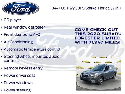 Used 2020 Subaru Forester Limited w/ Popular Package #3 AWD/4WD image 30