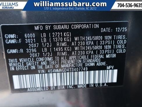 New 2026 Subaru Ascent Limited image 27