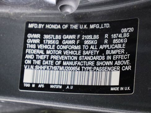 Used 2021 Honda Civic Sport Touring image 40