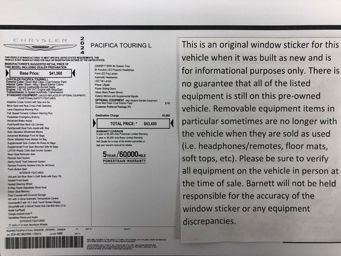 Certified 2024 Chrysler Pacifica Touring-L image 2