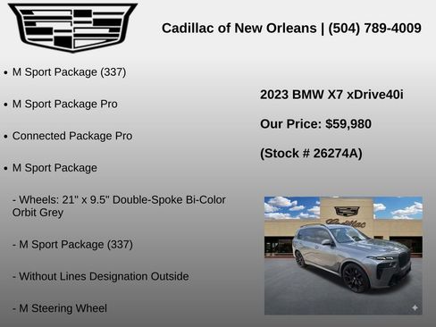 Used 2023 BMW X7 xDrive40i w/ Executive Package AWD/4WD image 7