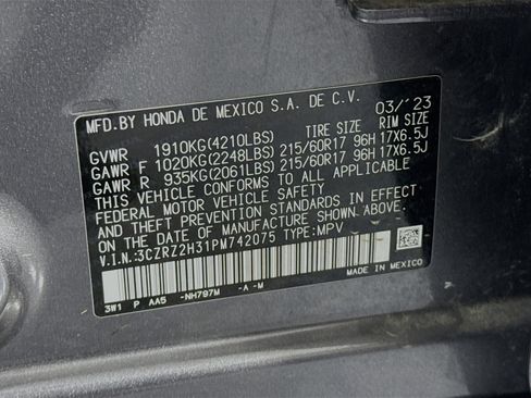 Certified 2023 Honda HR-V LX image 29