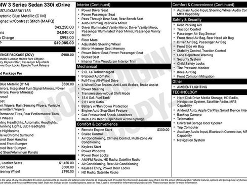 Used 2021 BMW 330i xDrive Sedan w/ Convenience Package image 3