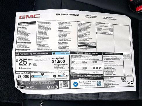 New 2026 GMC Terrain Denali AWD/4WD image 14