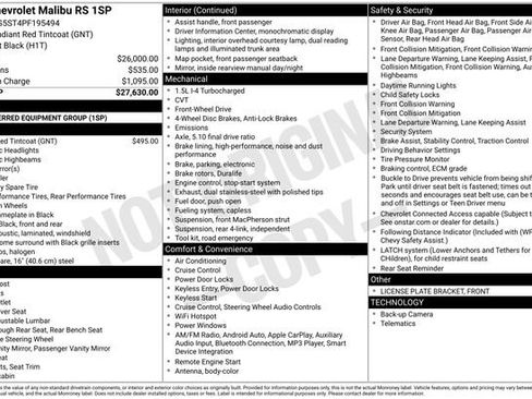 Certified 2023 Chevrolet Malibu RS image 35