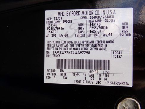 Used 2004 Ford Explorer Sport Trac 4x4 image 70