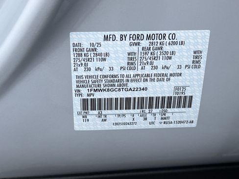Used 2026 Ford Explorer ST w/ Sun And Sound Package AWD/4WD image 44