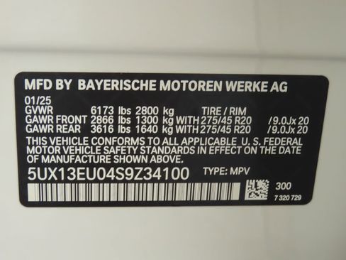 Certified 2025 BMW X5 sDrive40i w/ Parking Assistance Package image 33