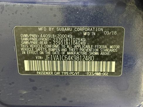 Used 2019 Subaru WRX Premium w/ Popular Package #3 (IZT) AWD/4WD image 31